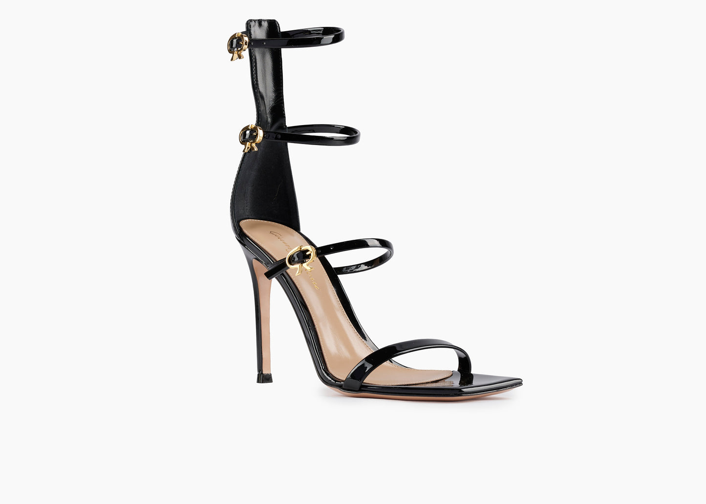 SALE Ribbon Uptown Sandal Patent Black