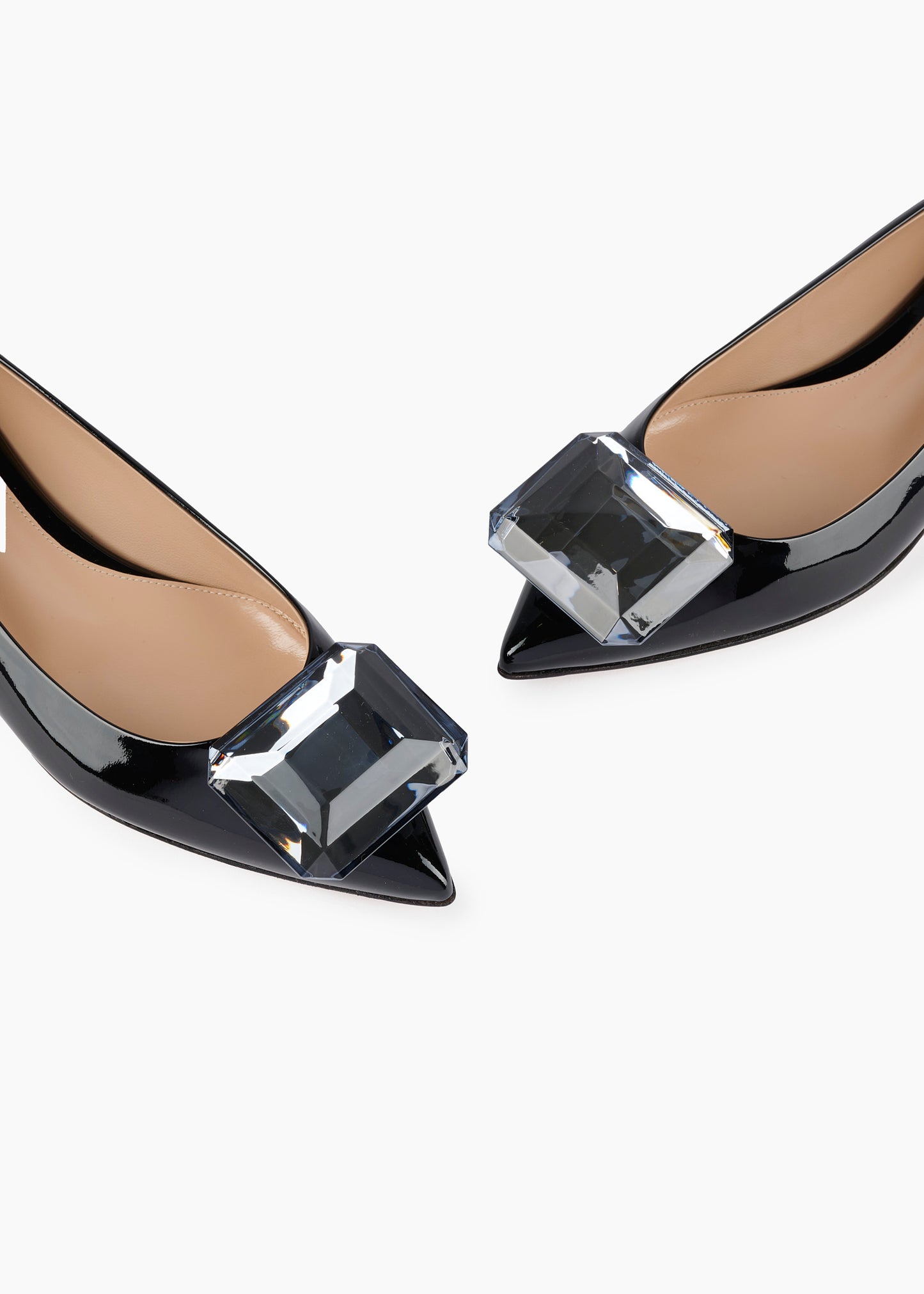 Jaipur Gemstone Ballerina Patent Black