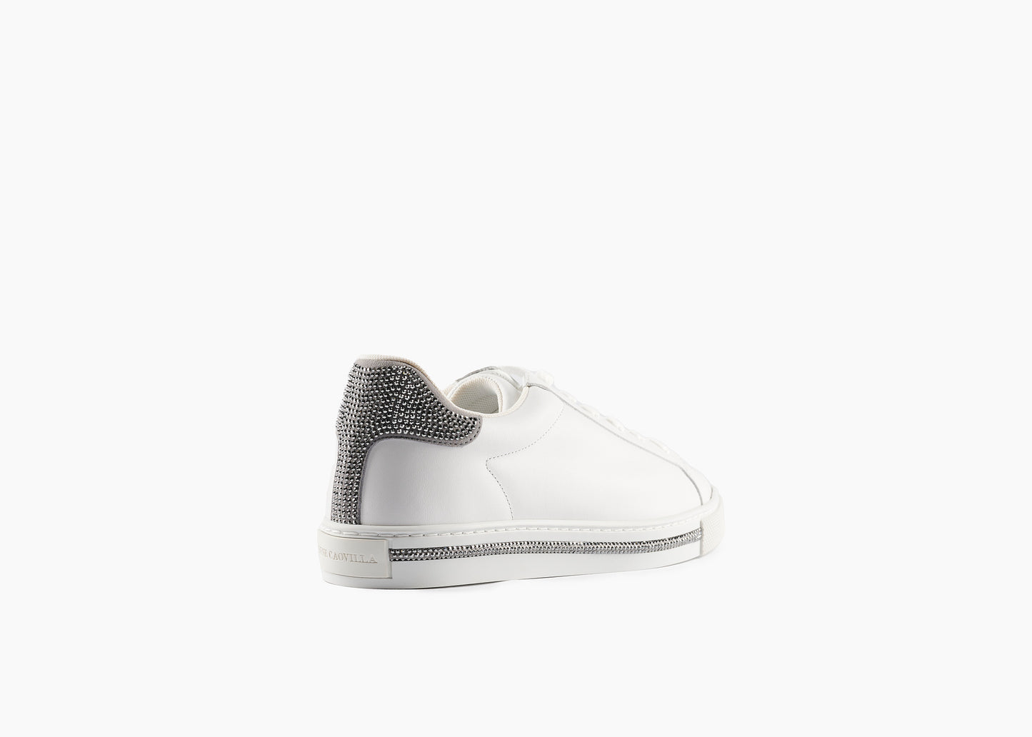 Xtra Crystal Sneaker Leather White/Silver