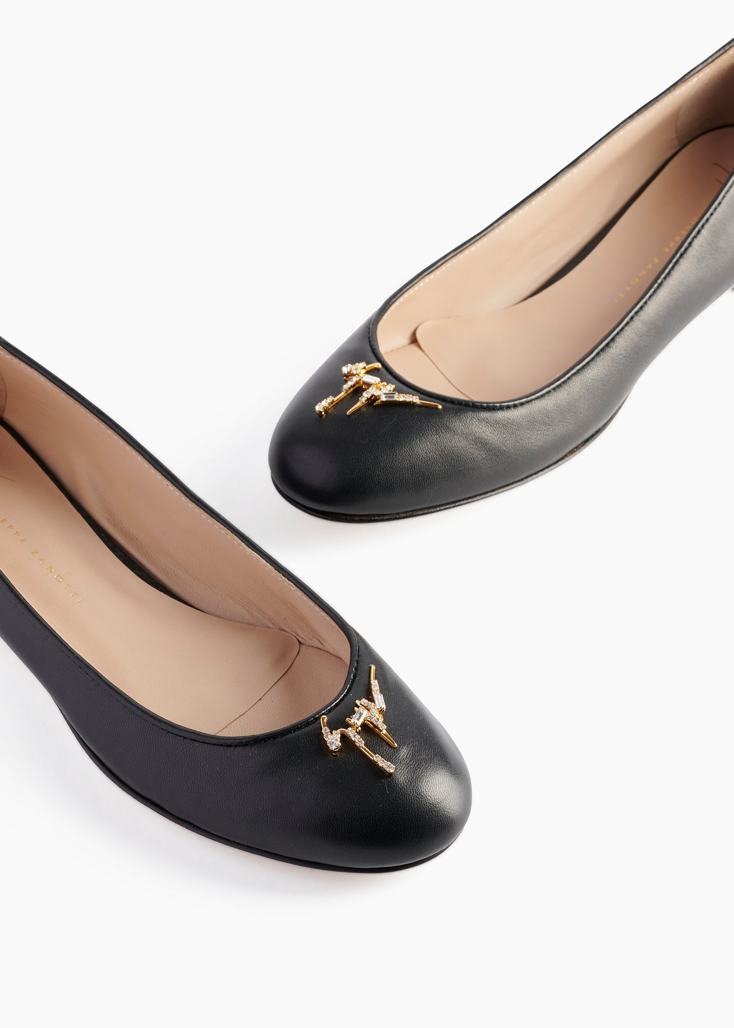 Riziana Ballerina Leather Black