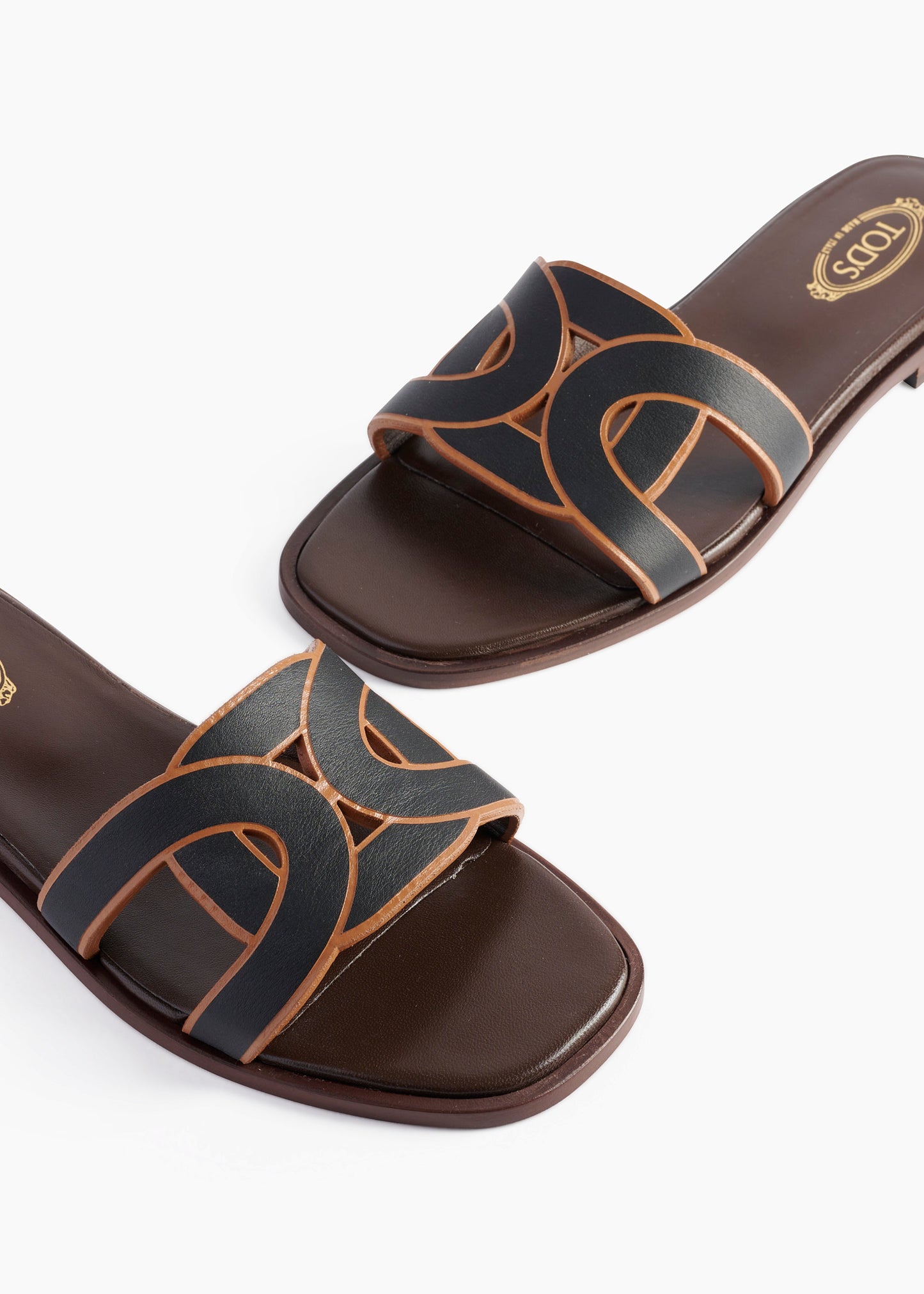 Nappa Chain Slide Black