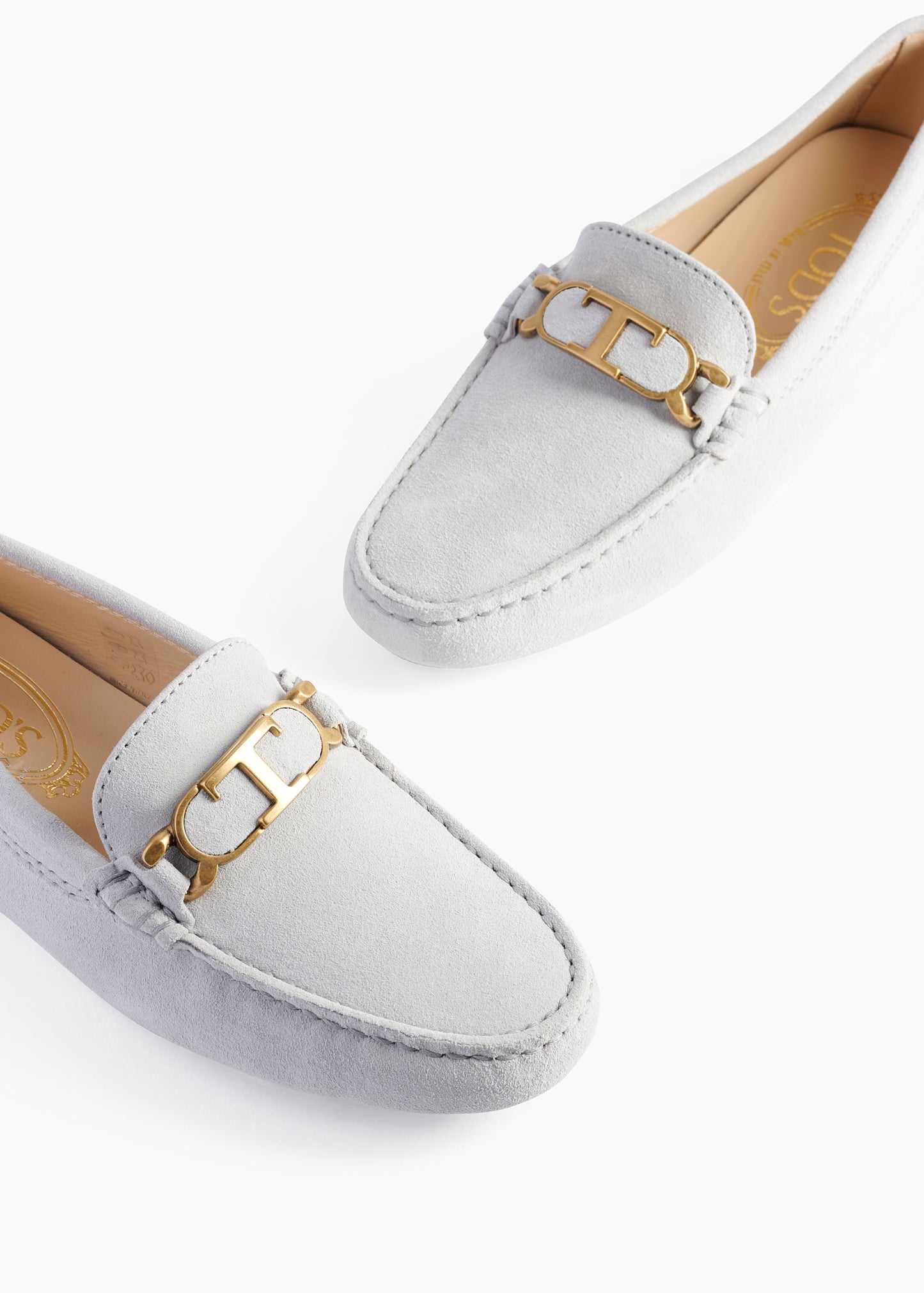 Gommini T Chain Loafer Suede Pastel Blue