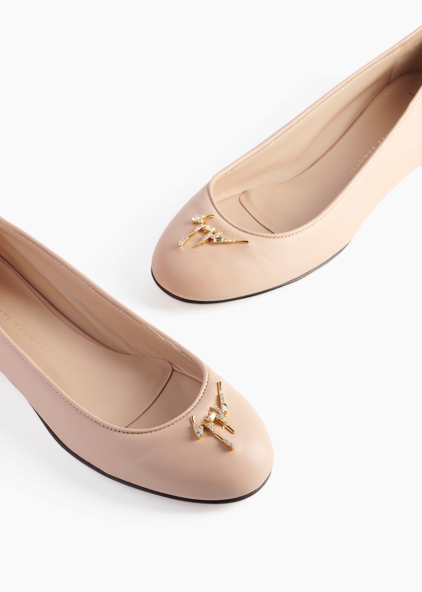 Riziana Ballerina Leather Nude