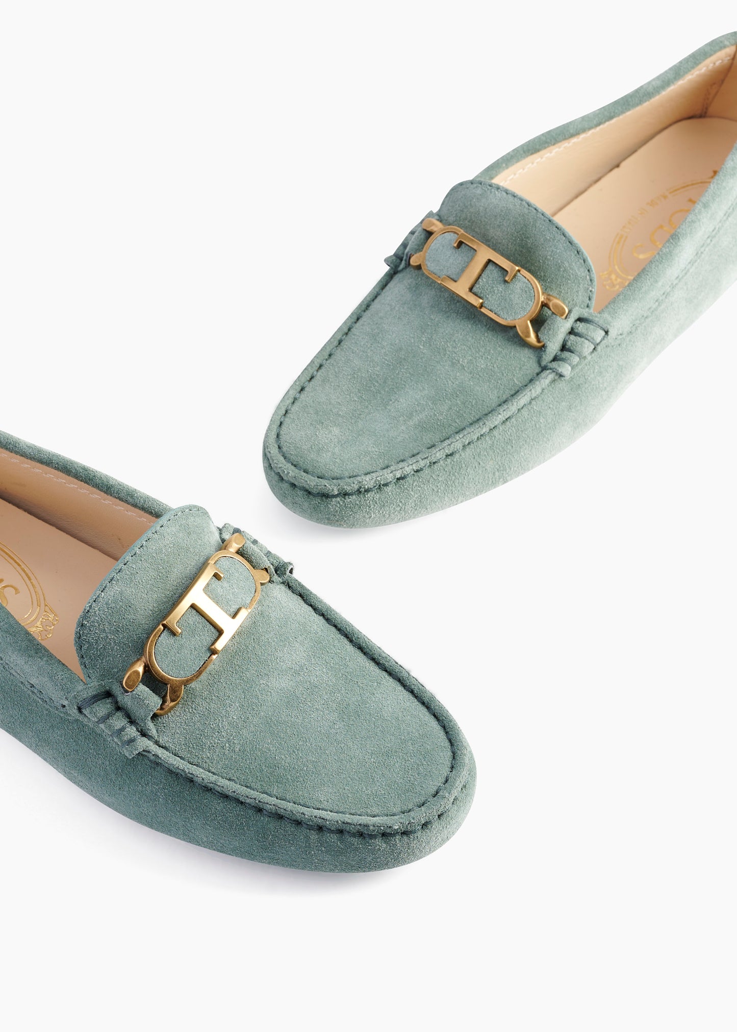 Gommini T Chain Loafer Suede Green