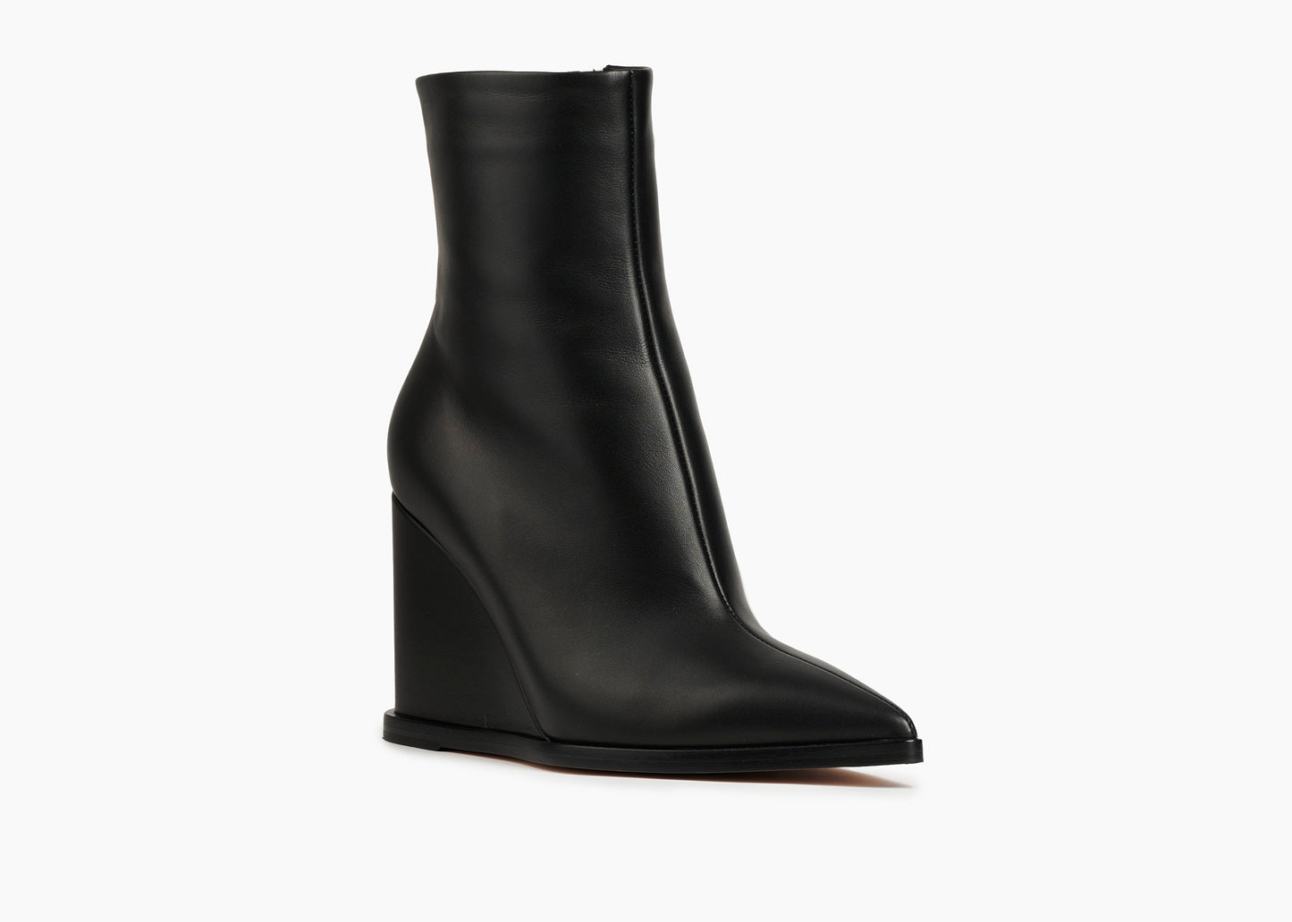 SALE Hamnes Wedge Ankle Boot Leather Black was $1795