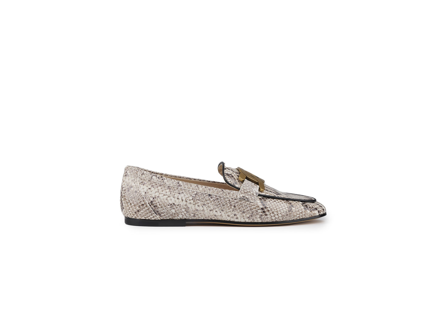 SALE Snake Print Chain Leather Loafer was $1195