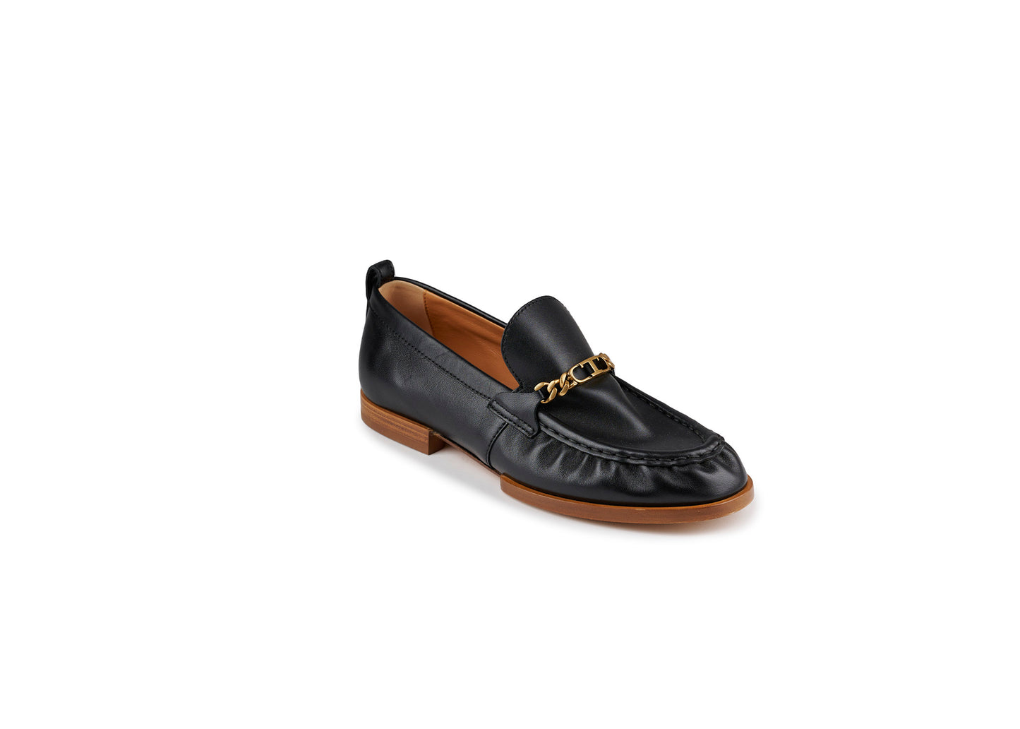 Chain Link Loafer Leather Black