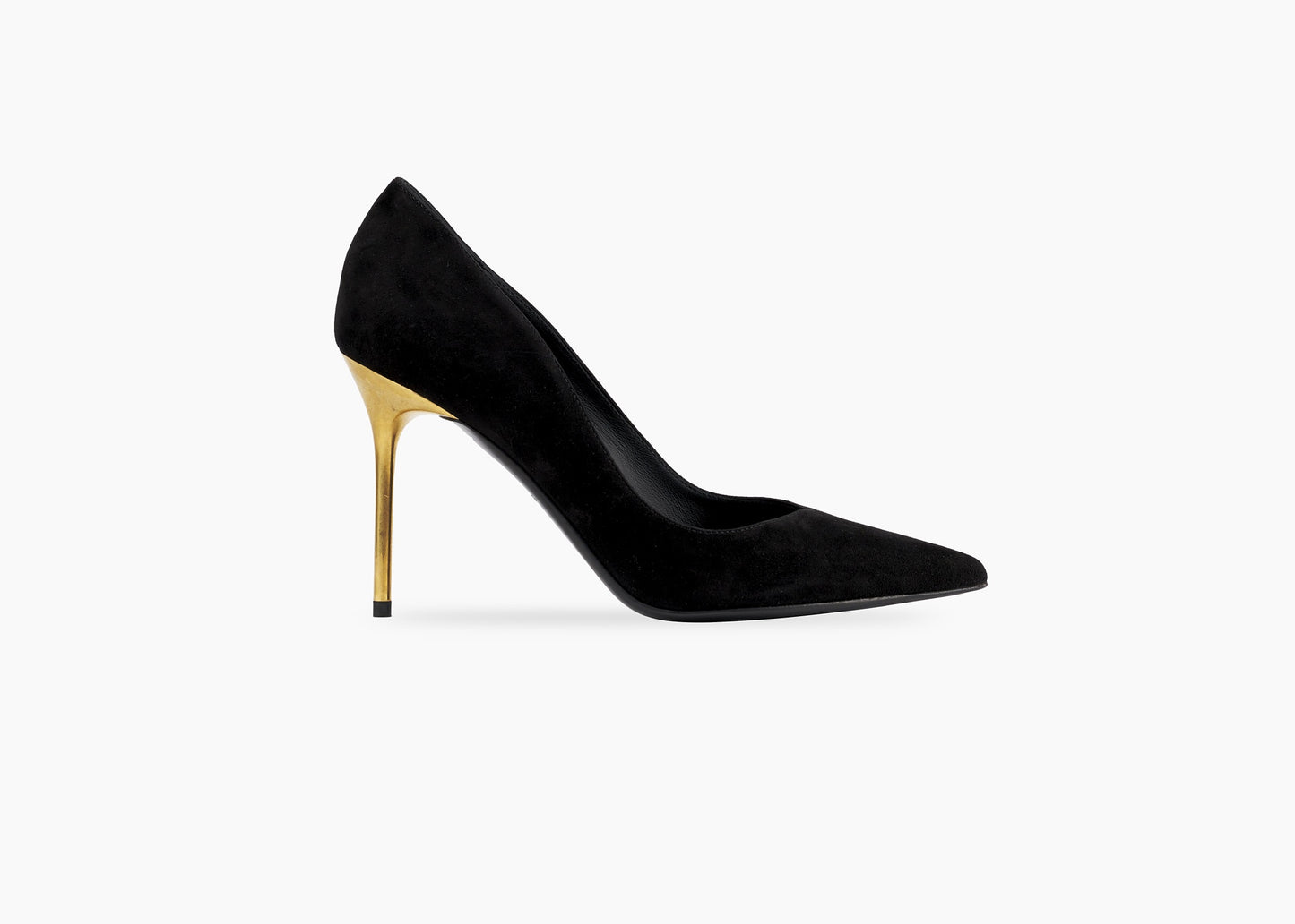 SALE Ruby Pump Suede Black/Gold was $1495