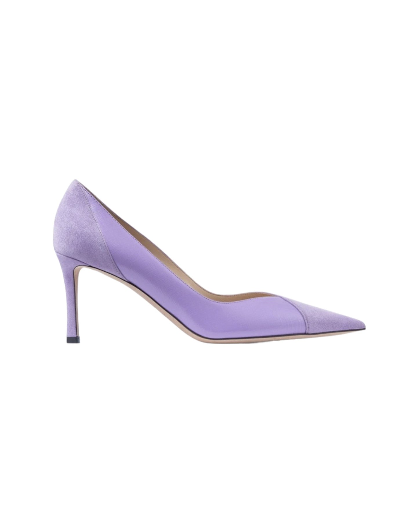 SALE Cass 75 Pump Suede and Leather Lilac was $1295