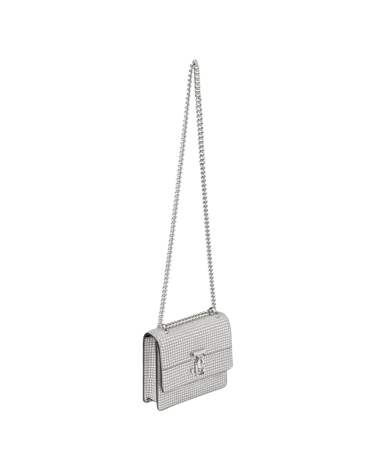 Avenue Quad XS Shoulder Bag Suede Silver
