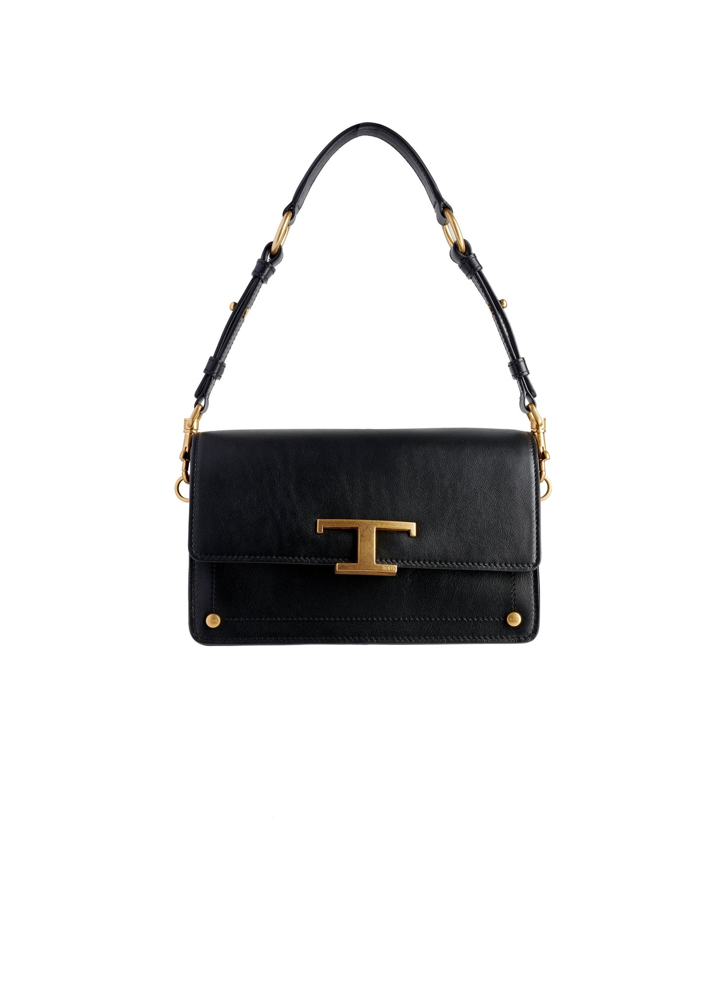 T Timeless Shoulder Bag Leather Black