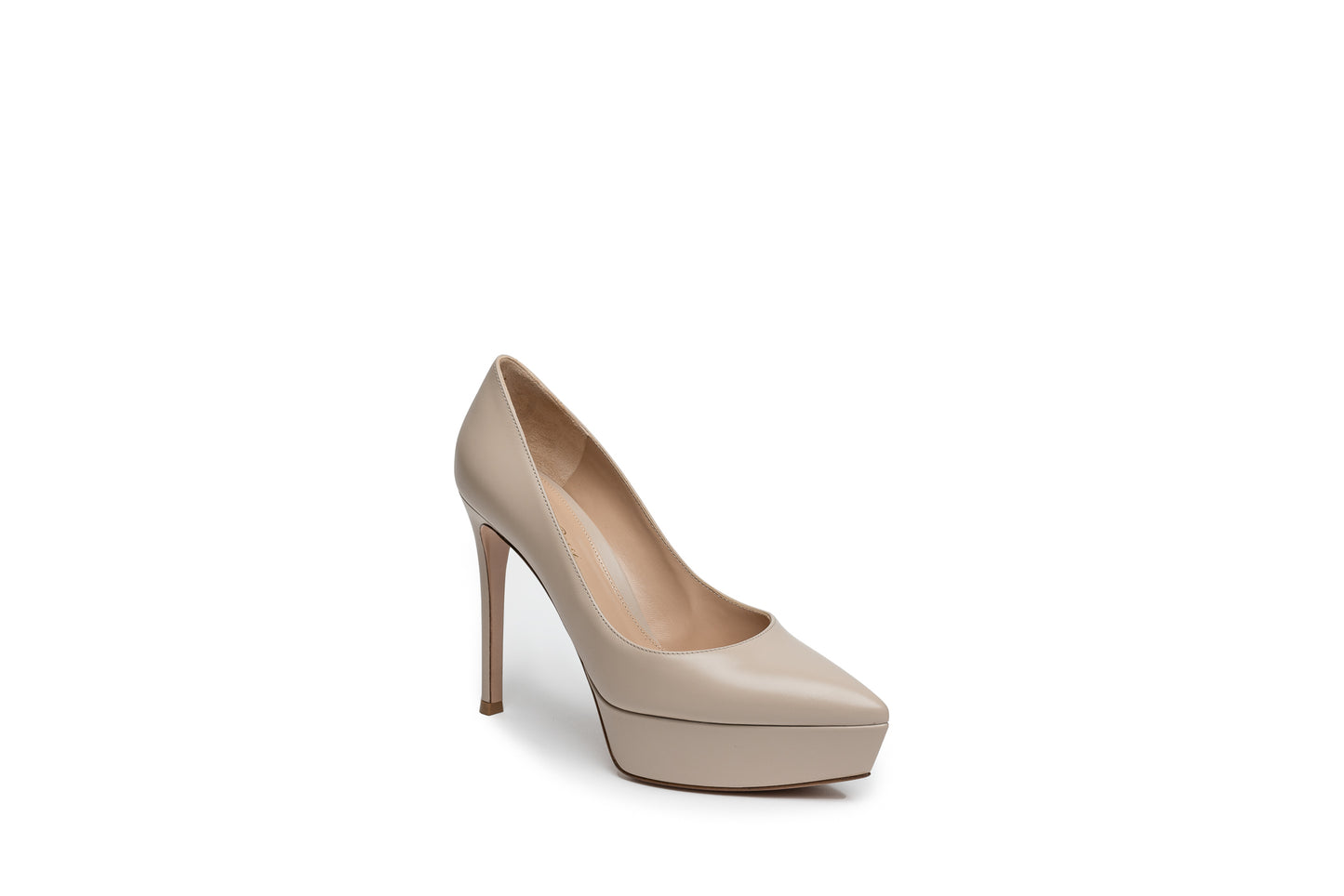SALE Dasha Platform Pump Leather Nude was $1495