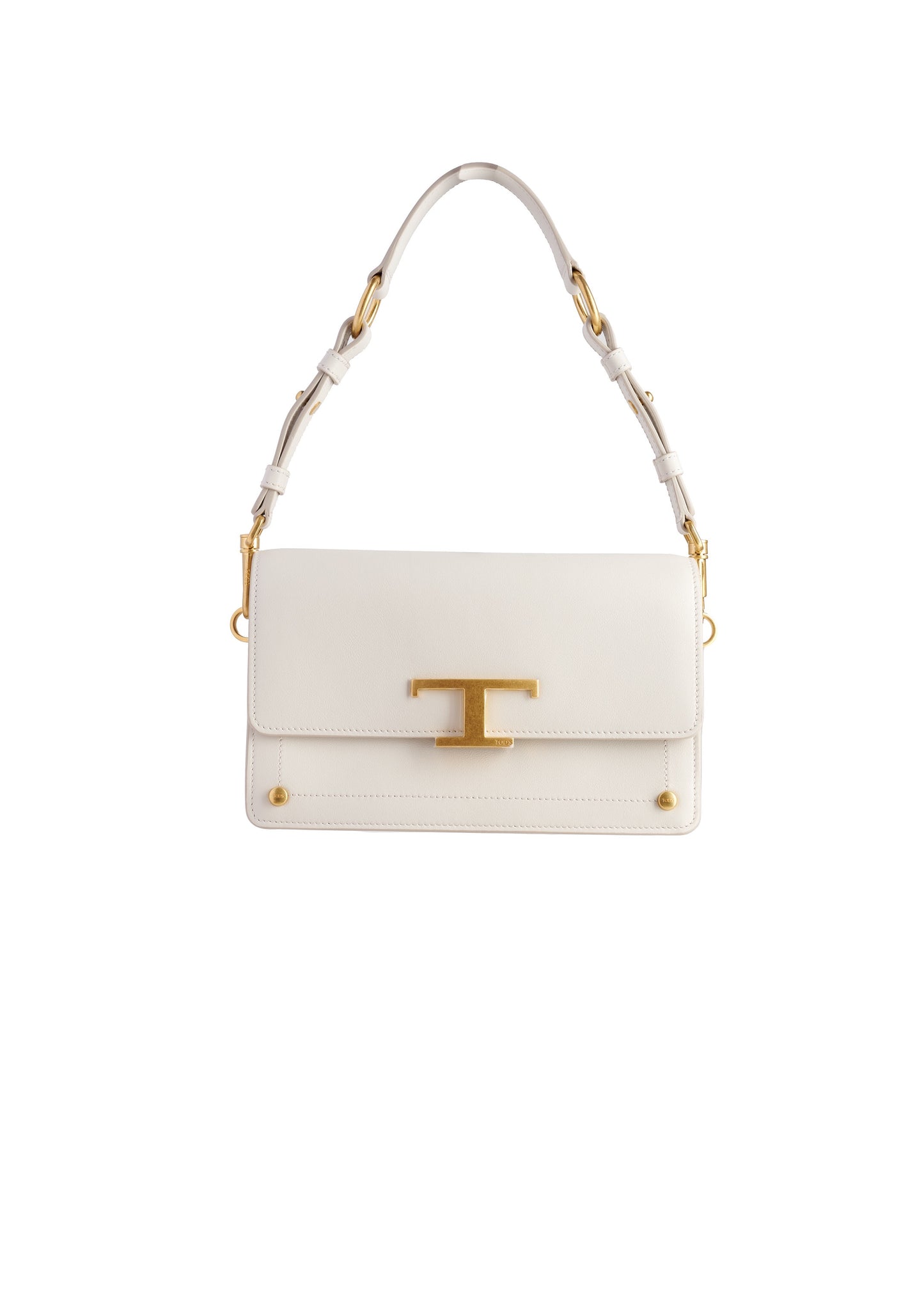 T Timeless Shoulder Bag Leather White