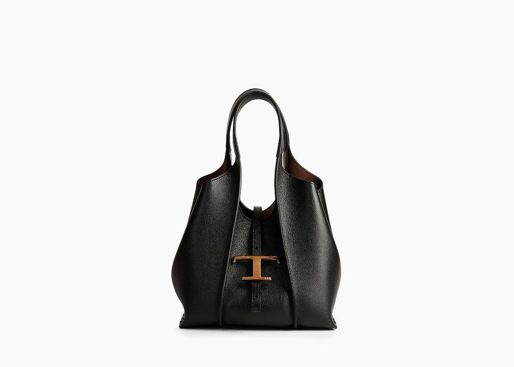 T Timeless Shopping Mini Bag Leather Black