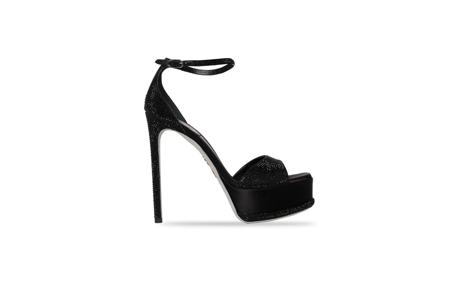 SALE Anastasia Platform Crystal Sandal Black was $2395