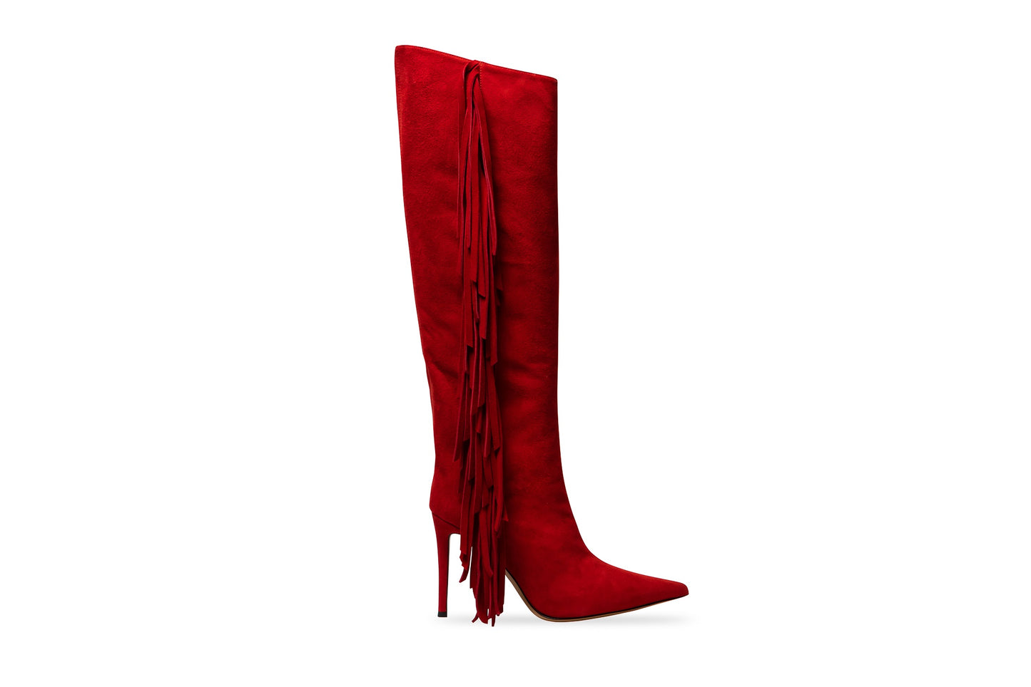 SALE Jane Fringed Boot Suede Red was $2595