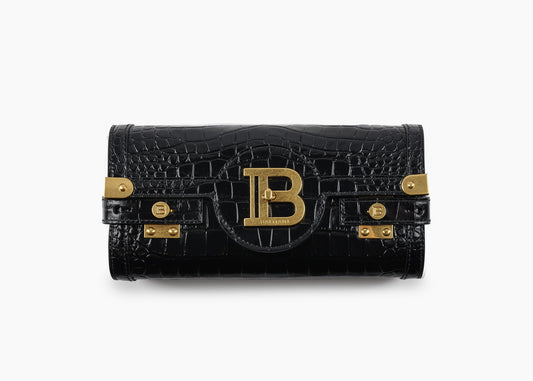 SALE B-Buzz 23 Clutch Croc Embossed Bag Leather Black was $2795