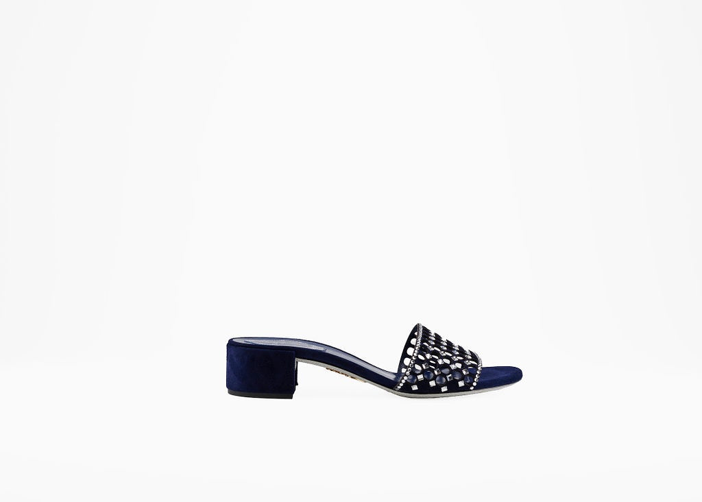 Navy blue hot sale mule sandals