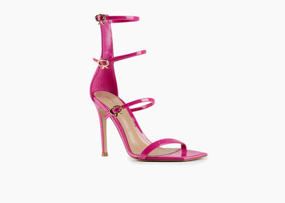 SALE Ribbon Uptown Sandal Patent Hot Pink was $1595