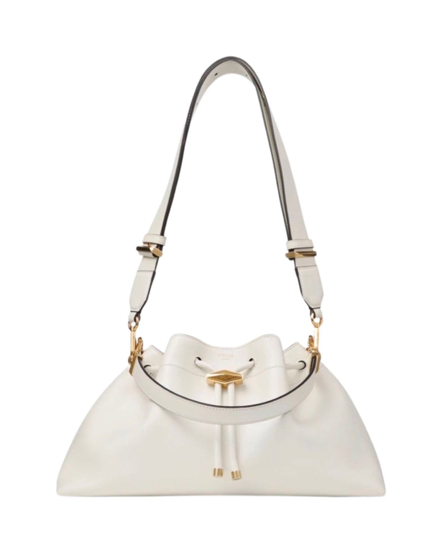 Bon Bon Bucket Bag E/W Leather White