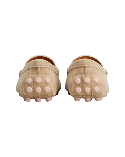 Gommino Bubble Suede Beige/Pink