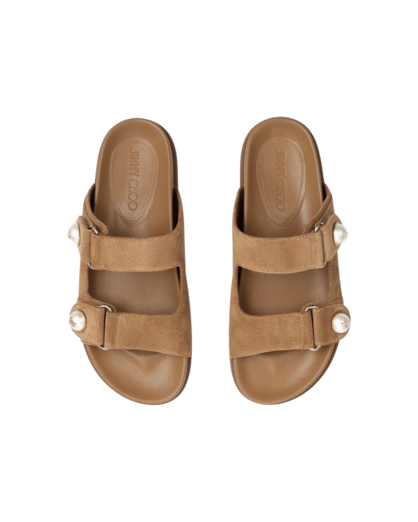 Fayence Sandal Slide Suede Tan