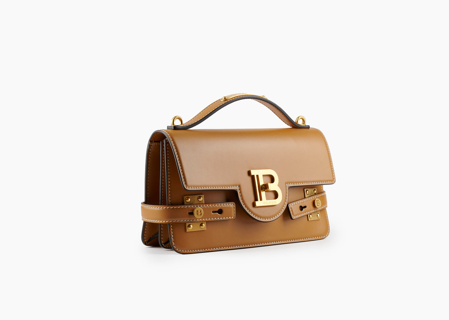 B-Buzz 24 Shoulder Bag Smooth Leather Tan