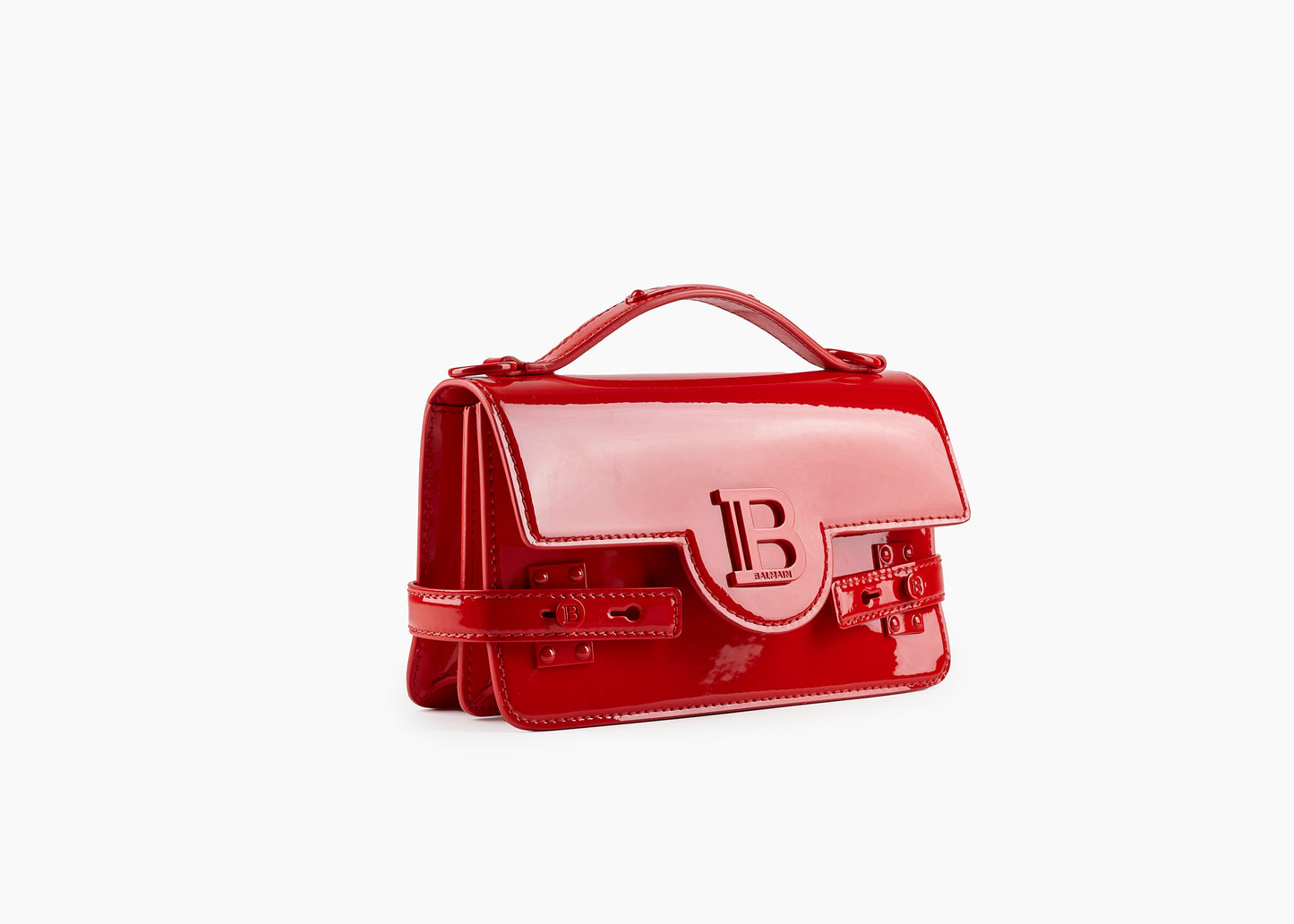 B-Buzz 24 Shoulder Bag Patent Leather Red