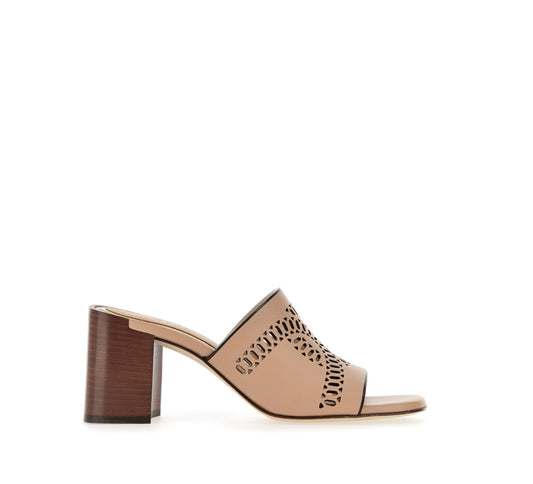 Kate Mule Leather Nude