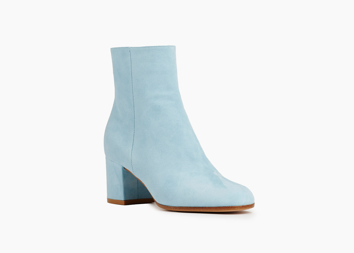 Margaux Ankle Boot Suede Pale Blue