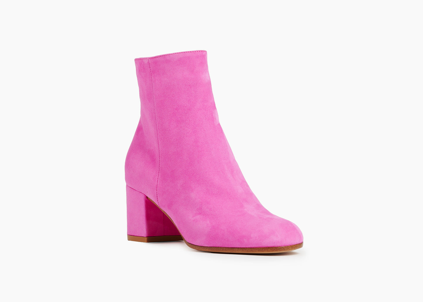 Margaux Ankle Boot Suede Fuchsia
