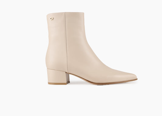 Lyell 45 Ankle Boot Leather Beige