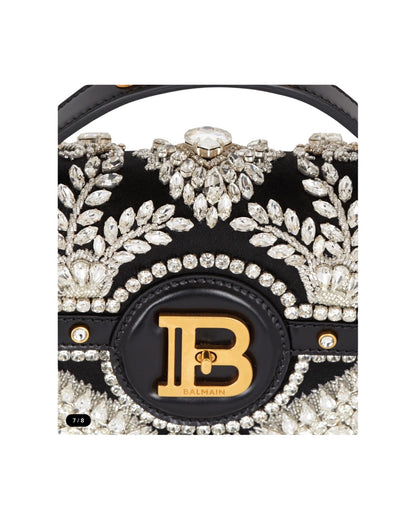 SALE B-Buzz Dynasty Crystal Embellished Leather Bag Black was $5995