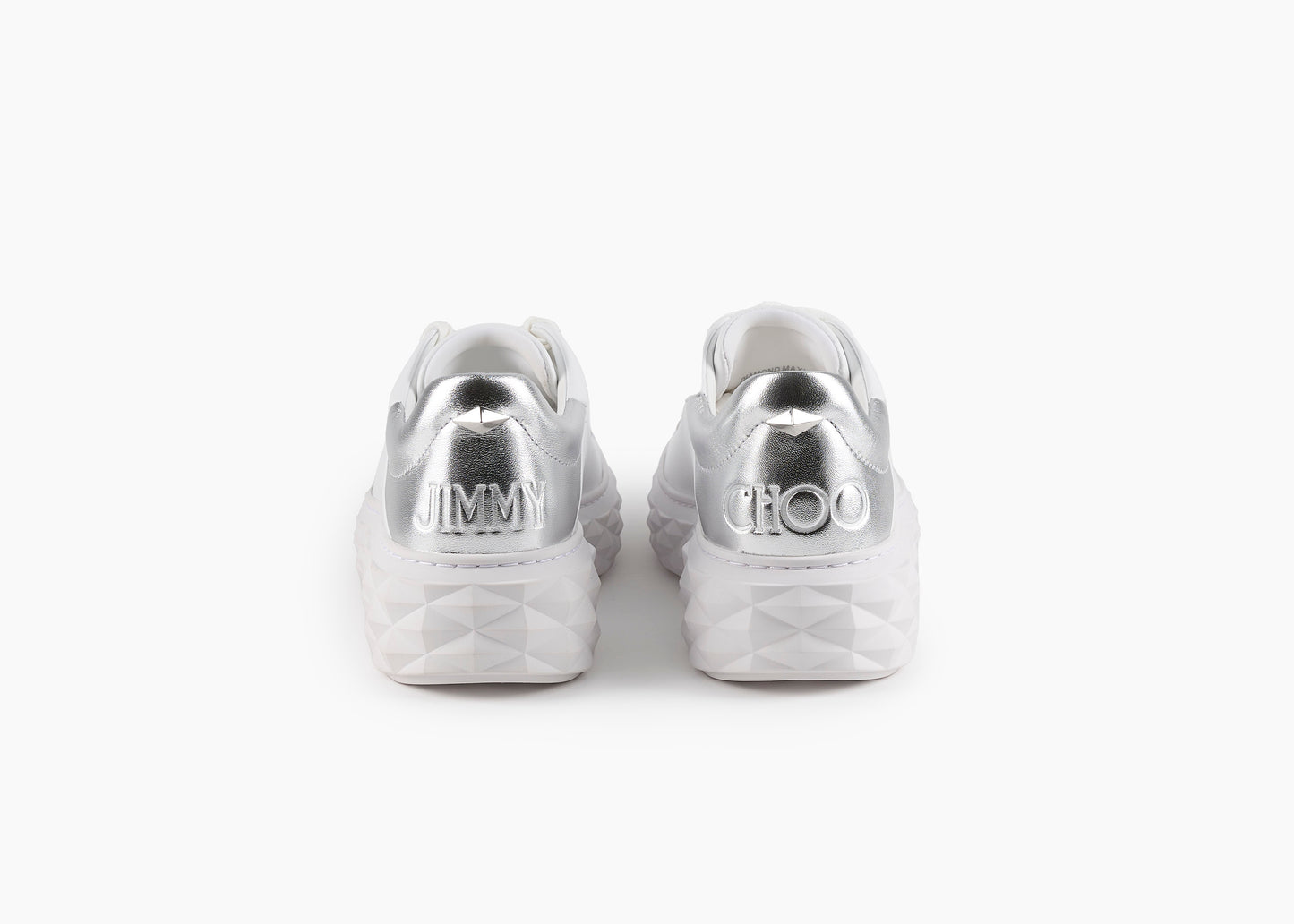 SALE Diamond Maxi Sneaker White/Silver was $1095