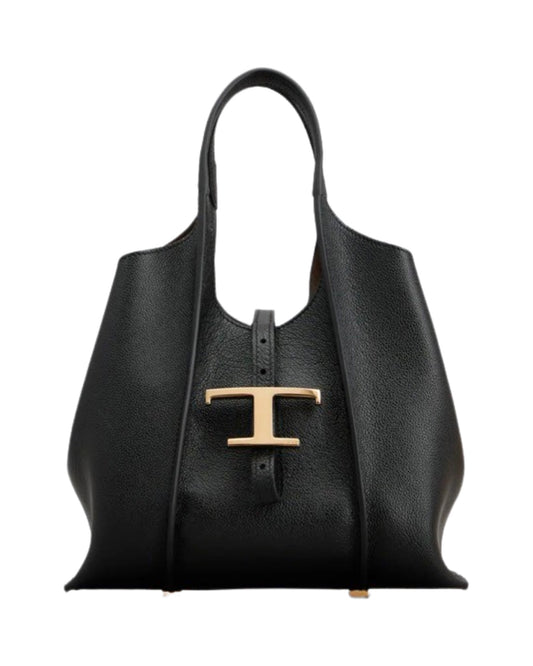 T Timeless Shopping Mini Bag Leather Black