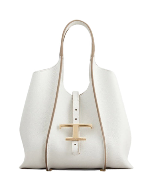 T Timeless Shopping Mini Bag Leather White