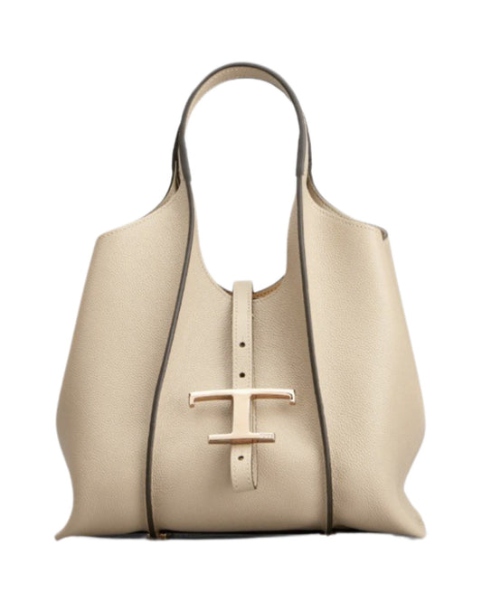 T Timeless Shopping Mini Bag Leather Cream