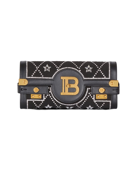 B-Buzz 23 Pouch 23 Silk Crystal Clutch Black