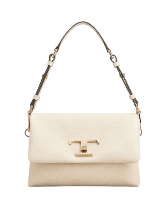 T Timeless Shoulder Bag Leather Cream