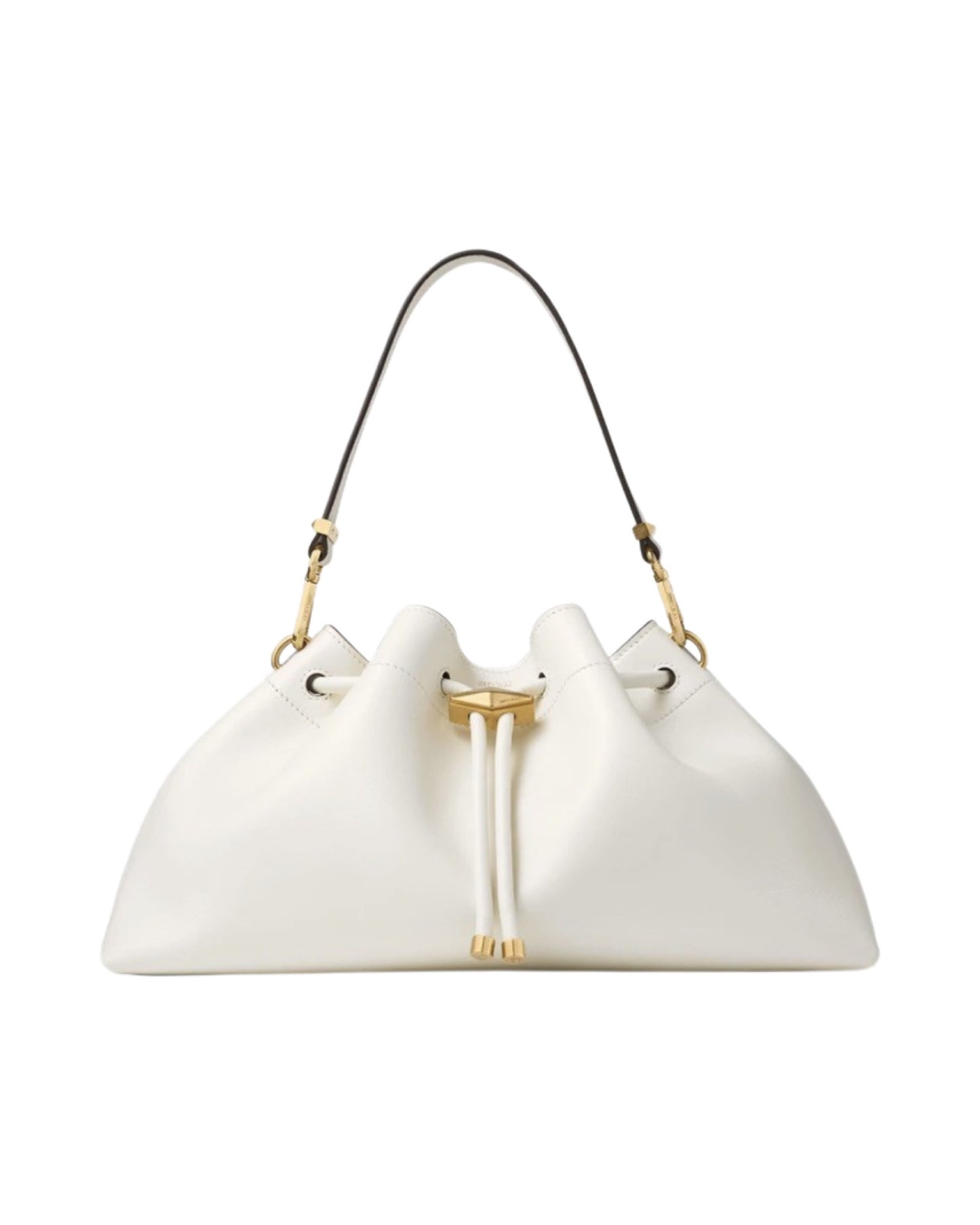 Bon Bon Bucket Bag E/W Leather White