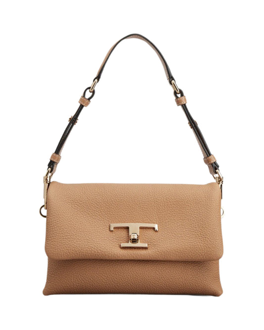 T Timeless Small Shoulder Bag Leather Tan