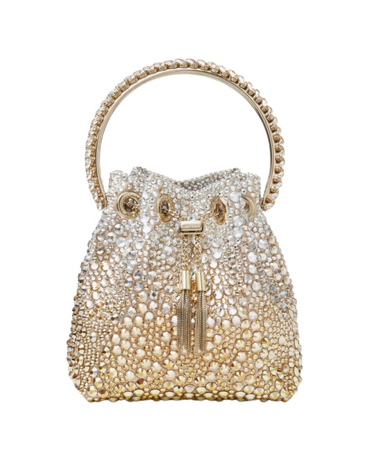 Bon Bon Crystal Embellished Bag Gold/Silver