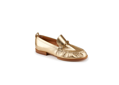 SALE Chain Link Loafer Metallic Gold was $1195