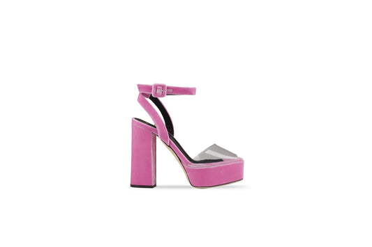 SALE Betty Platform Sandal PVC Velvet Pink was  $1295