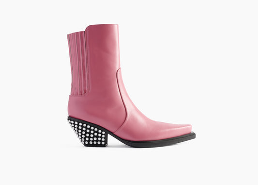 Yanhira Boot Leather Pink