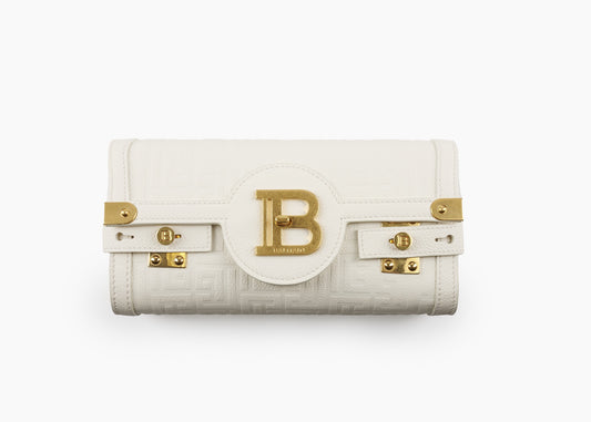B-Buzz 23 Clutch Monogrammed Bag Leather Off White