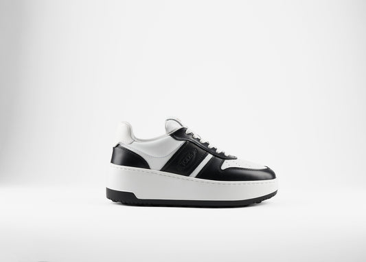 SALE Platform Sneaker Leather White/Black