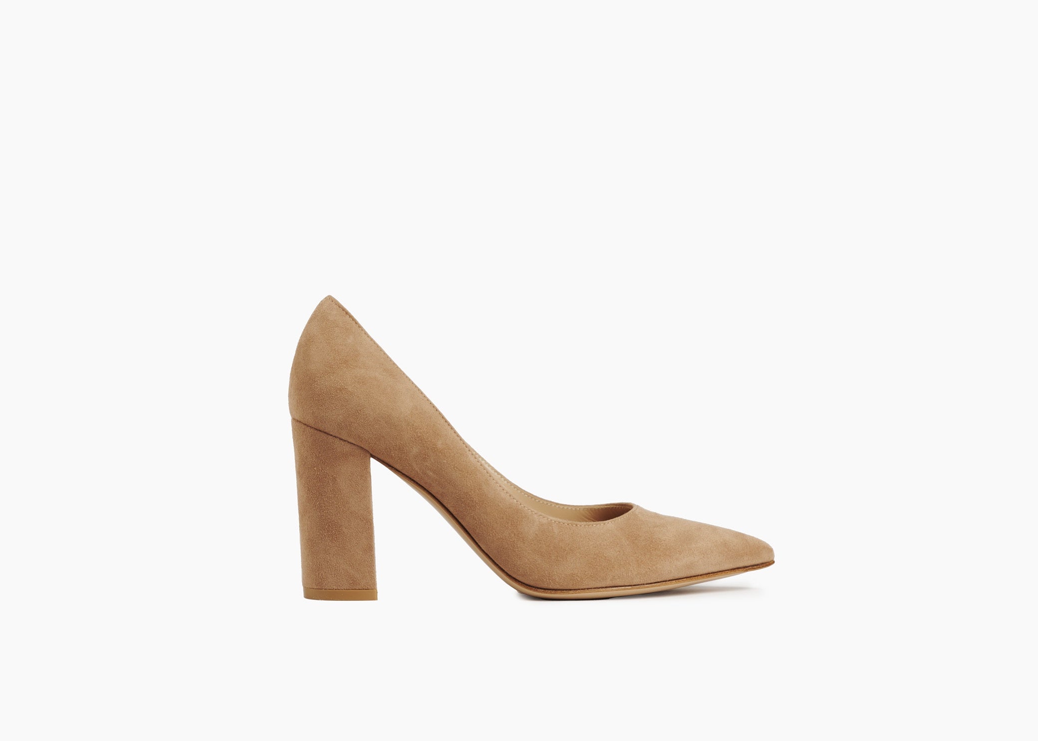 Nude block heel discount pumps