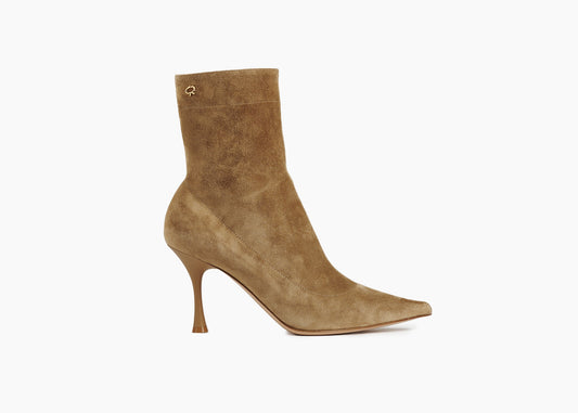 SALE Dunn Ankle Boot Suede Taupe was $1795