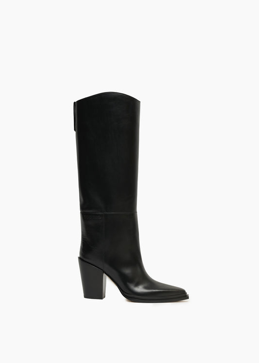 SALE Cece 80 Knee High Boot Leather Black was $2300